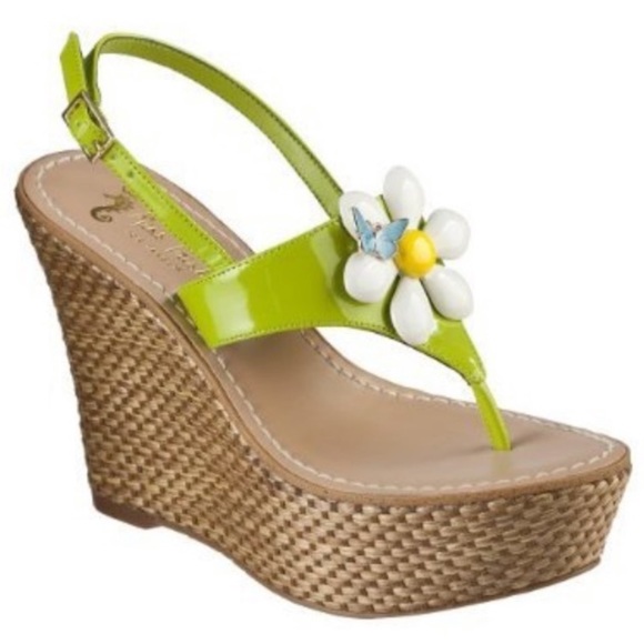 Miss Trish Shoes - Miss Trish for Target daisy wedges/platforms
